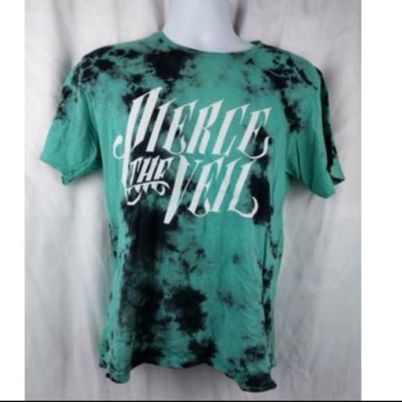 Pierce The Veil Band Tshirt Green Black 